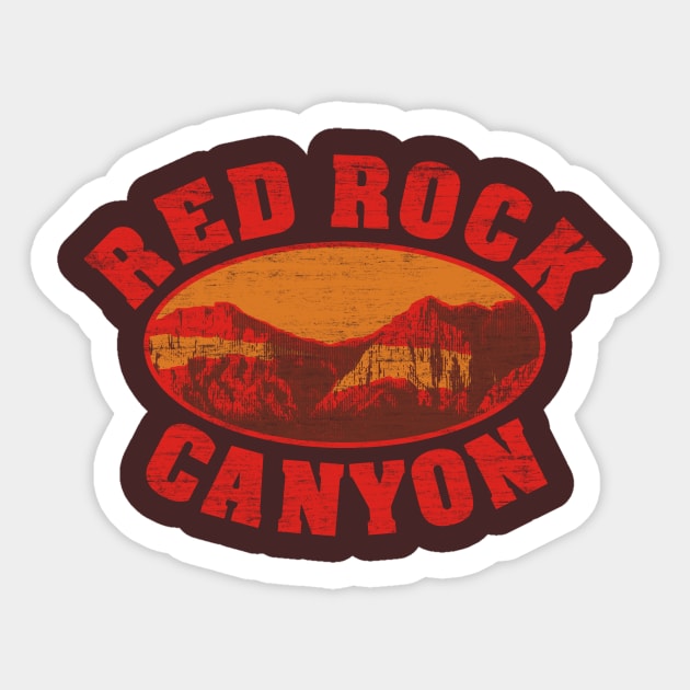 Red Rock Canyon Sticker by robotrobotROBOT